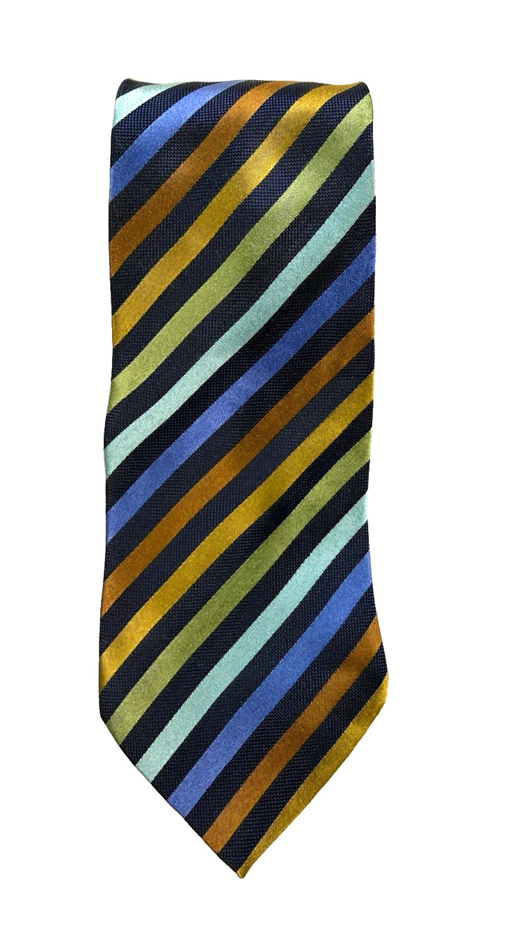 Ben Sherman Tie diagonal stripe silk Classic designer Quiet Luxury